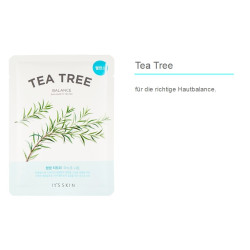 Its Skin The Fresh Sheet Mask Teebaum Tea Tree Gesichtsmaske 1 Stück