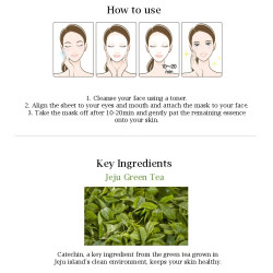 SNP Jeju Rest Green Tea Mask
