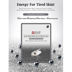 SNP Black Pearl RENEW Black Ampoule Mask