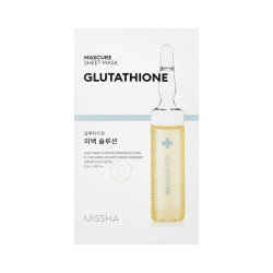MISSHA Mascure GLUTATHIONE Whitening Solution Sheet Mask gesichtsmaske