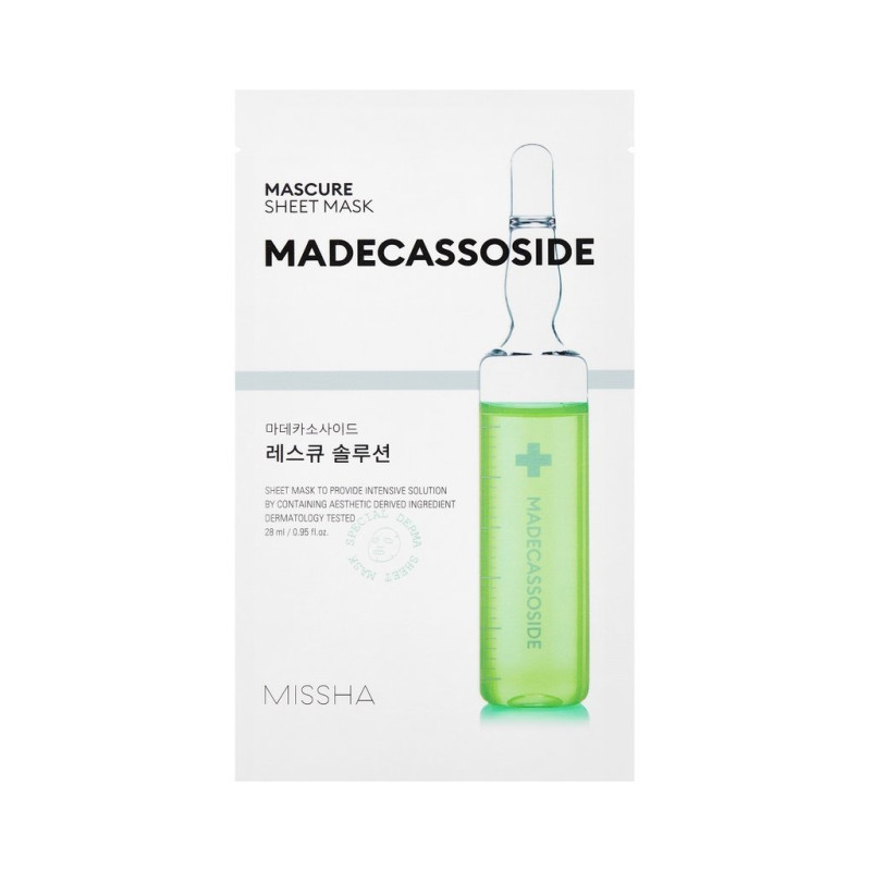 MISSHA Mascure MADECASSOSIDE Rescue Solution Sheet Mask gesichtsmaske