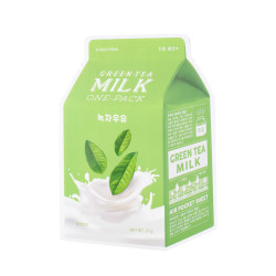 APIEU Green Tea Milk One-Pack Mask Gesichtsmaske 1 Stück