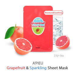 APIEU Sweet Sheet Mask Grapefruit & Sparkling Gesichtsmaske 1 Stück