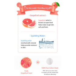 APIEU Sweet Sheet Mask Grapefruit & Sparkling Gesichtsmaske 1 Stück