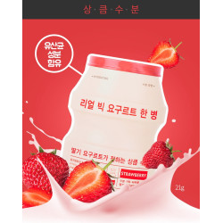 APIEU Real Big Yogurt One-Bottle (Strawberry) Hydrating Care Gesichtsmaske 1 Stück